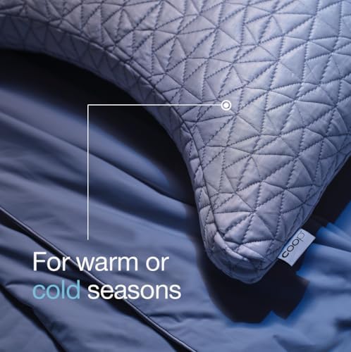 Coop Home Goods Cool Side Crescent Pillowcase, King Size Cooling Pillow Case for Hot Sleepers, Crescent Shape, Two-Sided Pillow Covers, Cozy Side & Cool Side, Ultra Soft Lulltra Cool Technology - Image 6