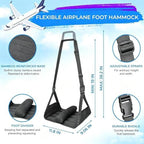 Foot Hammock - Adjustable Portable Lightweight Wooden Base Plane Leg - Image 5