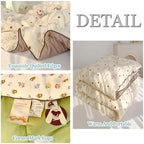 Simple Spring Comforter Full Size, Category A Maternal and Infant Grade Quilt Core - Healthy Warm Comfortable Comforter for Bedroom Living Room Bed Decor(I,150 * 200cm/59 * 79") - Image 3