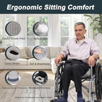 Anti-Slip Wheelchair Cushions, Bed Sore Cushions for Butt, Ergonomic Innovations Orthopedic Donut Pillow, Medical Seat Cushion for Sciatica, Back, Coccyx, Pressure Sore (Green) - Image 3