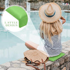 Novabright 4 Pcs Pool Seats for Edge of Pool Poolside Seating Mat with Soft Foam Pad Anti-Slip Cushion Waterproof Bath Seat Chair Poolside Accessories for Summer Outdoor Beach (Multicolor,12 Inch) - Image 3