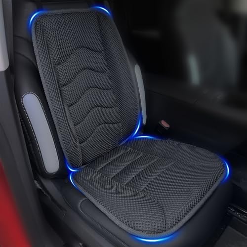 AEROiVi Car Seat Cushion with Back Support Pillow Breathable Mesh Non-Slip by AEROiVi