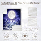 Sleepwish Plush Sherpa Throw Blanket, Wolf Moon Phase, 50"x60" - Image 7
