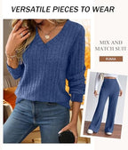 RUMIA Lounge Sets for Women Cozy Travel Matching Sweater Fall Outfits - Image 3