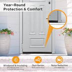 4 Pack Retsun Black Door Sweep, 1.5 in x 39.37 in, 13ft Total - Image 4
