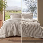 Bedsure 2-in-1 Comforter Set, Detachable Blanket, Beige Oversized Queen by BEDSURE