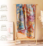 LUTBM Boho Throw Blanket for Couch 50"x60", Cotton Decorative Bed Throws - Image 6