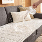 Fixwal Waterproof Flannel Dog Couch Cover, 27.6" x 88", White by Fixwal