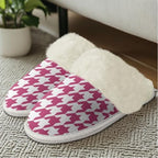 Cotton Slippers With Fluffy Edges House Slippers Non‑Slip Sole - Image 3