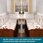 KRFOONN RV Dinette Cushion Covers Stretch Camper Cushions Cover, 02 - Image 6