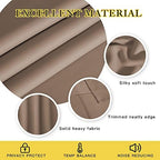 NICETOWN Blackout Room Divider Curtains for Sliding Glass Doors 102 Inches Long 1 Panel, Extra Wide Curtains for Doorway Patio Bedroom Living Room (Cappuccino, 80Wx102L, 1 Panel) - Image 2