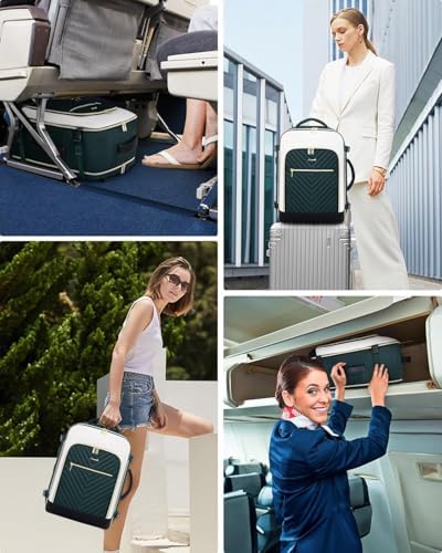 LOVEVOOK Large Travel Backpack for Women, TSA Carry on Backpack for Airplanes, 40L Personal Item Travel Bag for Women fits 17" Laptop,Waterproof Carry on Bag Airplane Approved with 3 Packing Cubes - Image 7