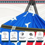 Tranquillo Uniki Hammock with Stand for Indoor and Outdoor, American Flag - Image 6
