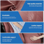 Anti-Stain Nappa Leather Car Neck Pillow with Lumbar Support for BMW - Image 6