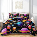 HOSIMA Planets Quilt,Colorful Celestial Bedspread Full with 2 Pillowcases. by HOSIMA