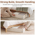 StorageWorks 7 Inch Low Profile Under Bed Storage Containers with Clear Lid - Image 4