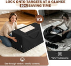 Cuddly Nest Folding Mattress Storage Bag Fits 4" Full Mattress, Black - Image 3