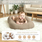 Infant Support Cushion, Extra Large Muslin Baby Lounger for Newborn 0-24M - Image 5