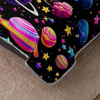 HOSIMA Planets Quilt,Colorful Celestial Bedspread Queen with 2 Pillowcases. - Image 4