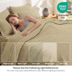 Love's cabin King Size Quilts Bedspreads, 7 Pieces Bed in a Bag, Camel - Image 5
