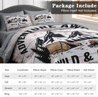 Pamnest Queen Comforter Set with Sheets, 7 Pieces Camping Mountain Bedding - Image 6