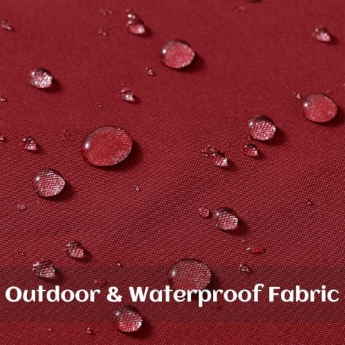 decorUhome Outdoor Waterproof Faux Linen Throw Pillow Covers 26x26 Set of 2 - Image 2