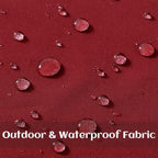 decorUhome Outdoor Waterproof Faux Linen Throw Pillow Covers 22x22 Set of 2 - Image 2