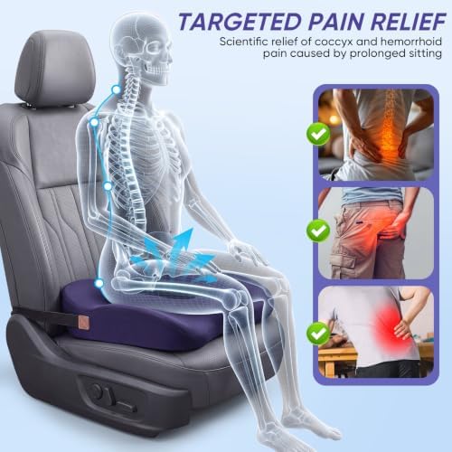 Car Seat Cushion, Comfortable Driving Support Pad - Image 3