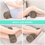Leopard Texture Neck Roll Pillow - Extra Dense Memory Foam Round Cylinder Bolster for Cervical Support, Spondylosis, Neck Pain Relief - Image 6