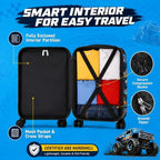 5PCS Kids Luggage Boys Suitcase Set, 16" Hardside Carry-on Truck - Image 4