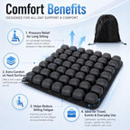 No Pump Needed Inflatable Seat Cushion, 49 Air Cell - Image 3