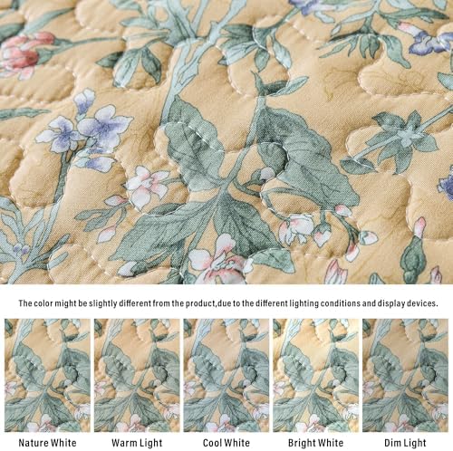 HoneiLife Queen Quilt Bedding Sets - Floral Quilt Bedding Sets 3-Piece 90x96, Microfiber Bedspreads Fall&Winter Coverlets for Queen Bed - Image 6