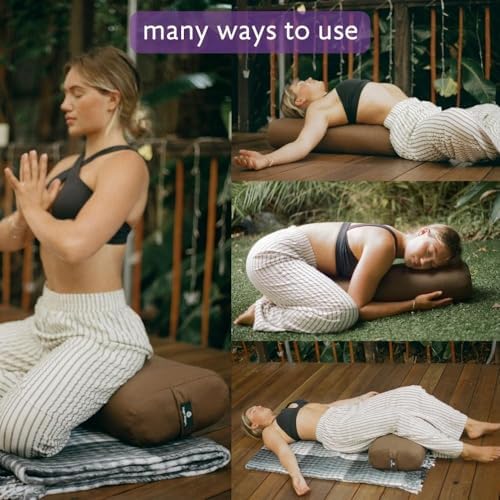 Hugger Mugger Standard Yoga Bolster - Firm, Supportive, Handmade, Durable - Image 3