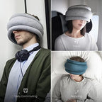 Ostrichpillow Light Commuting, Travel Pillow & Power Nap Pillow - Premium Comfort & Lightweight, Adjustable to Your Head, Small & Versatile - Image 4