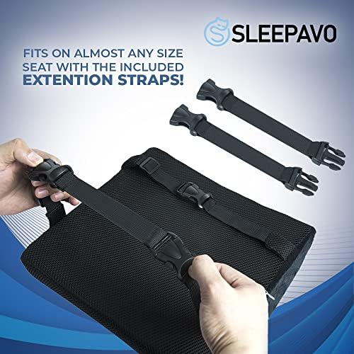Sleepavo Memory Foam Seat Cushion for Sciatica Tailbone Coccyx Pain Relief - Image 5