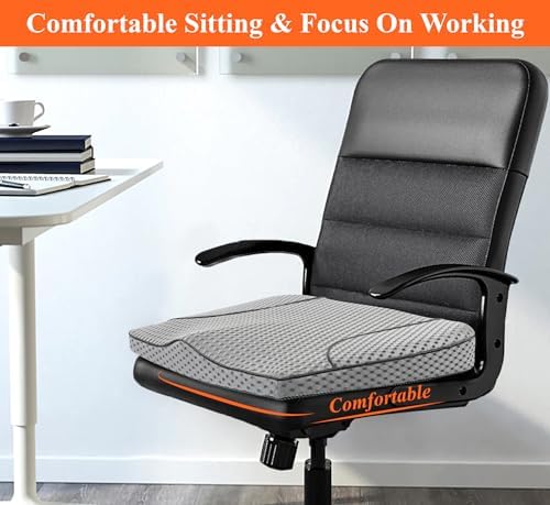 kingphenix Memory Foam Car Seat Cushion for Driving Comfort and Office Use - Image 3