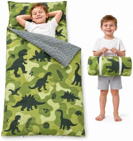 Nap Mats for Daycare, Toddler Sleeping Bag for Kids by BunnikinsClover