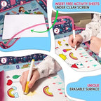ECOFANTASY Kids Car Seat Travel Tray, Car Table & Lap Desk – Mermaid - Image 5