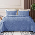 Whale Flotilla Soft Twin Quilt Bedding Set 2-Pieces Lightweight Bedspread by WHALEFLOTILLA