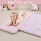 Pink Nap Mat for Toddlers Girls, Kids Sleeping Bag - Image 6
