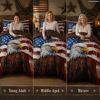 CCoutueChen Camouflage American Flag Comforter Set, Twin, Brown - Image 7