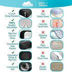 DREAMCARE Queen Sheets - 6 pcs Breathable Cooling Sheets Queen - up to 15" - Image 2