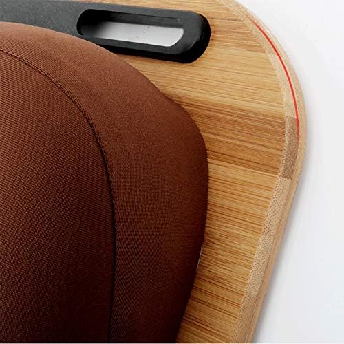 Lap Desk, Laptop Lap Bamboo Desks with Anti-Slip Stopper Removable Pillow Cushion Cover, Right Left Mouse Pad and Wrist Pad, Tablet Phone Holder for Bed Sofa Couch Floor - Image 5