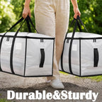 Songrey Extra Large Heavy Duty Moving Bags, 6 Pack, Clear - Image 6
