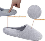 ofoot Women's Non-Slip House Slippers - Lightweight Cotton Memory Foam Indoor Slip-On, Machine Washable & Foldable Travel Design for Home, Yoga, Narrow/Wide Fit Options - Image 3