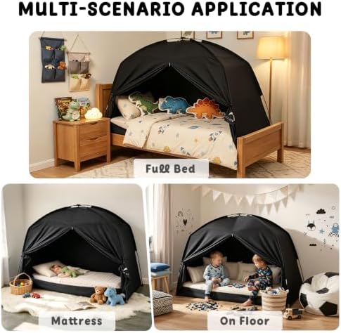 Full Bed Tent for Kids, Indoor Canopy Privacy Toddler Sleep Tent - Image 2
