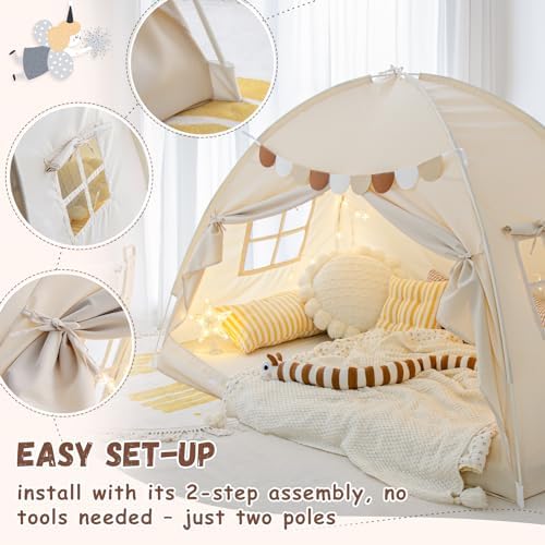 Twin Bed Tent Canopy for Kids Toddler Tents Indoor Bed Bunk Sleep Tents - Image 7