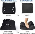 Vaunn Medical Seat Cushion, Lumbar Back Support Pillow for Office Chair with Removable Firm Insert - Image 4