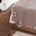 Creswick Woollen Mills 100% Australian Merino Wool Blanket – Soft Warm and Natural with Satin Binding, Breathable Luxury Bedding for All Seasons, (Flax, Full/Queen Size) - Image 5