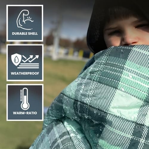 ROAM Weatherproof Sherpa Fleece Blanket - Durable Recycled Ripstop Exterior, Eco Insulation, Compact Travel Design, Machine Washable, All-Season Outdoor & Indoor Blanket, 75" x 52" (Artic Hex) - Image 7